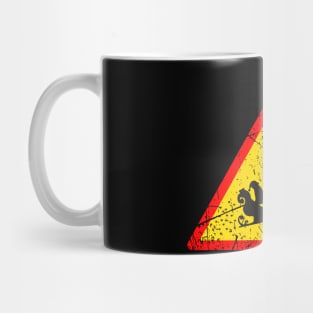 Warning Christmas Sign Mug